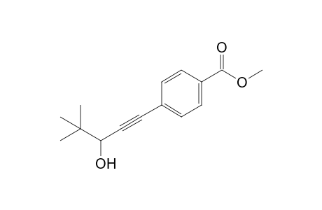1-(4'-Carbomethoxyphenyl)-4,4-dimethylpent-1-yn-3-ol