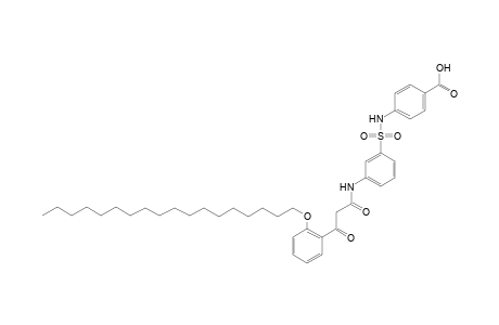 4-(([3-((3-[2-(Octadecyloxy)phenyl]-3-oxopropanoyl)amino)phenyl]sulfonyl)amino)benzoic acid