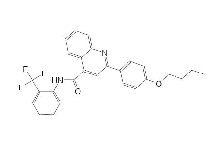 2-(4-butoxyphenyl)-N-[2-(trifluoromethyl)phenyl]-4-quinolinecarboxamide