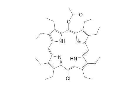 21H,23H-Porphin-5-ol, 15-chloro-2,3,7,8,12,13,17,18-octaethyl-, acetate (ester)