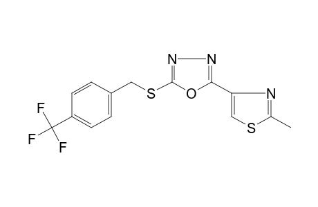 2-(2-methyl-4-thiazolyl)-5-{[p-(trifluoromethyl)benzyl]thio}-1,3,4-oxadiazole