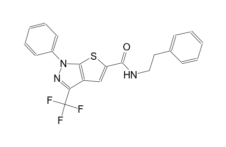 1H-thieno[2,3-c]pyrazole-5-carboxamide, 1-phenyl-N-(2-phenylethyl)-3-(trifluoromethyl)-