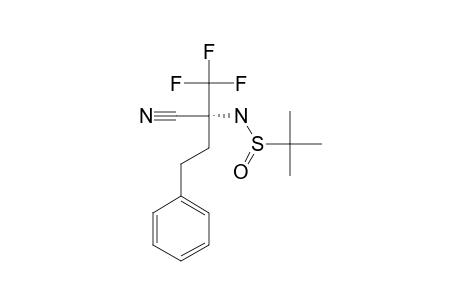 (S)-1,1,1-TRIFLUORO-2-(N-(R)-TERT.-BUTANESULFINYL)-AMINO-2-CYANO-4-PHENYL-BUTANE