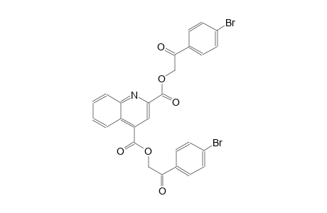 2,4-quinolinedicarboxylic acid, bis[2-(4-bromophenyl)-2-oxoethyl] ester
