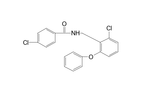 p-chloro-N-(2-chloro-6-phenoxybenzyl)benzamide