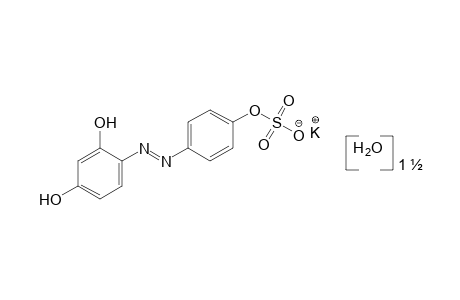 4-(p-hydroxyphenylazo)resorcinol, p-sulfate, potassium salt, sesquihydrate