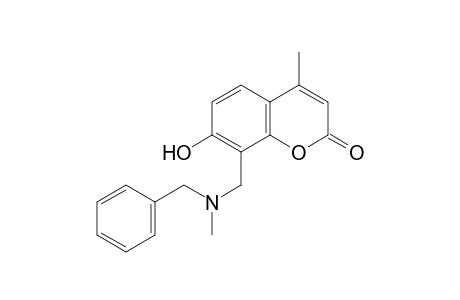 8-[(Benzylmethylamino)methyl]-7-hydroxy-4-methylcoumarin