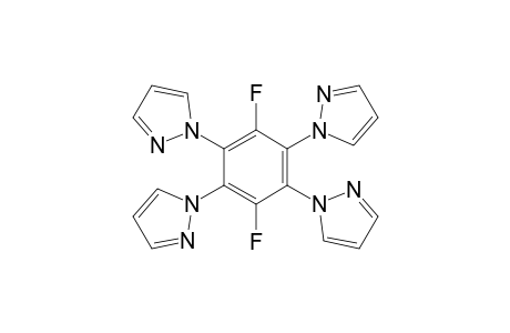 1,4-Difluoro-2,3,5,6-tetrakis-(pyrazol-1-yl)benzene