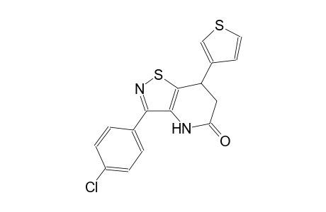 isothiazolo[4,5-b]pyridin-5(4H)-one, 3-(4-chlorophenyl)-6,7-dihydro-7-(3-thienyl)-