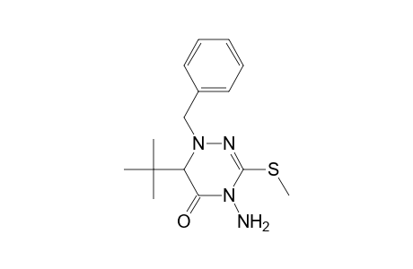 4-Amino-1-benzyl-6-tert-butyl-3-(methylthio)-6H-1,2,4-triazin-5-one