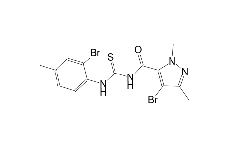 N-[(4-bromo-1,3-dimethyl-1H-pyrazol-5-yl)carbonyl]-N'-(2-bromo-4-methylphenyl)thiourea