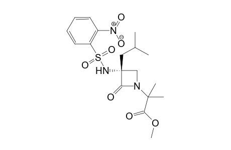 (3R)-3-Isobutyl-1-[1-(methoxycarbonyl)-isopropyl]-3-(2-nitrobenzene sulfonylamino) azetidin-2-one