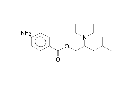 2-(Diethylamino)-4-methylpentyl 4-aminobenzoate