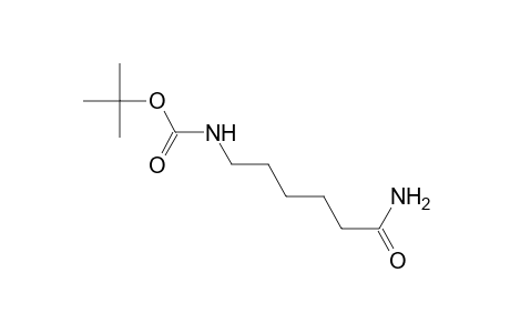 (5-carbamoylpentyl)carbamic acid, tert-butyl ester