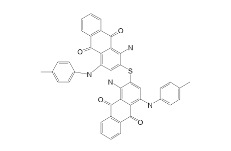 Bis-[1-amino-4-(4-toluidino)-anthraquinone-2-yl] sulphide