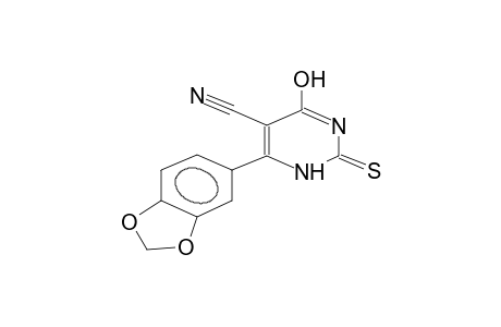 4-hydroxy-5-cyano-6-(3,4-methylenedioxyphenyl)-1,2-dihydropyrimidin-2-thione