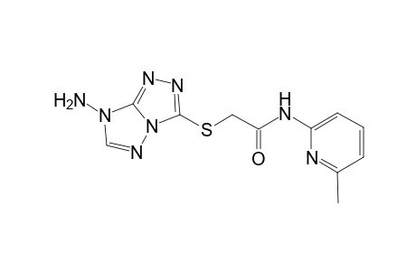 2-[(7-amino-7H-[1,2,4]triazolo[4,3-b][1,2,4]triazol-3-yl)sulfanyl]-N-(6-methyl-2-pyridinyl)acetamide