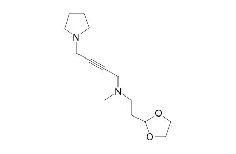 2-(Ethylenedioxy)ethylamine,N-methyl-N-[4-(1-pyrrolidinyl)-2-butynyl]-