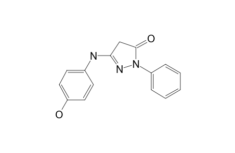 2-Pyrazolin-5(4H)-one, 3-(4-hydroxyphenylamino)-1-phenyl-