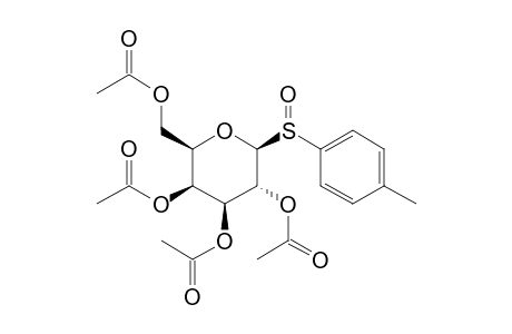 1-deoxy-1-(p-tolylsulfinyl)-beta-D-galactopyranose, tetraacetate