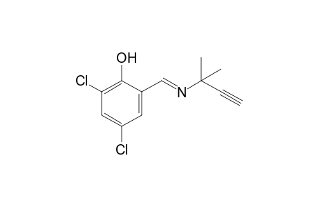 4,6-dichloro-2-[N-(1,1-dimethyl-2-propynyl)formimidoyl]phenol