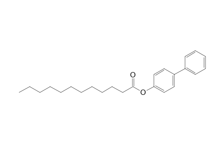 Dodecanoic acid, 4-biphenyl ester