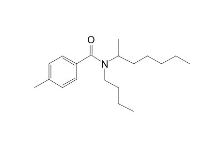 Benzamide, 4-methyl-N-butyl-N-hept-2-yl-