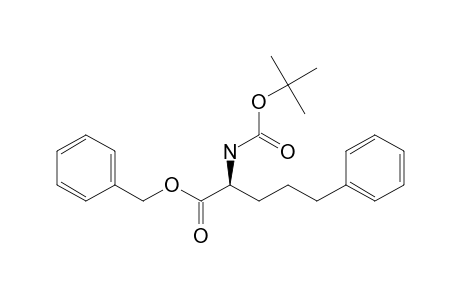 (2S)-2-(tert-butoxycarbonylamino)-5-phenyl-valeric acid benzyl ester