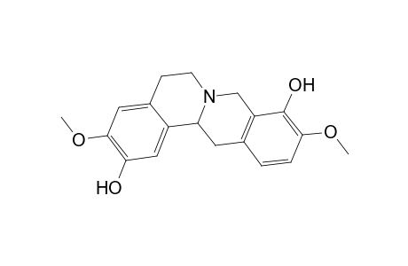 6H-Dibenzo[a,g]quinolizine-2,9-diol, 5,8,13,13a-tetrahydro-3,10-dimethoxy-, (.+-.)-