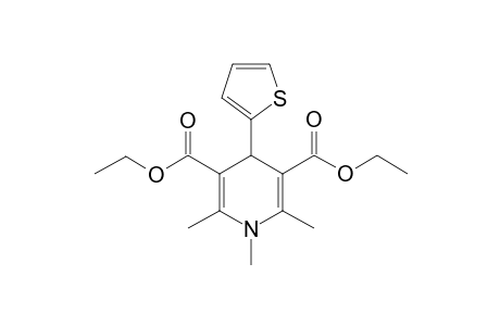 Pyridine-3,5-dicarboxylic acid, 1,4-dihydro-1,2,6-trimethyl-4-(2-thienyl)-, diethyl ester