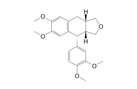 3A,4-Trans-3A,9A-cis-6,7-dimethoxy-4-(3,4-dimethoxyphenyl)-1,3,3A,4,9,9A-hexahydronaphtho[2,3-C]furan