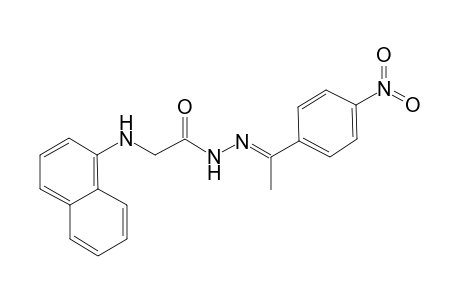 Acethydrazide, 2-(1-naphthylamino)-N2-[1-(4-nitrophenyl)ethylideno]-