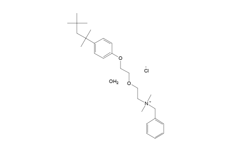 BENZYLDIMETHYL{2-{2-[p-(1,1,3,3-TETRAMETHYLBUTYL)PHENOXY]ETHOXY}ETHYL}AMMONIUM CHLORIDE, HYDRATE