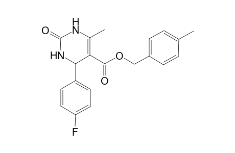 4-Methylbenzyl 4-(4-fluorophenyl)-6-methyl-2-oxo-1,2,3,4-tetrahydro-5-pyrimidinecarboxylate