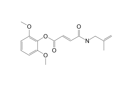 Fumaric acid, monoamide, N-methallyl-, 2,6-dimethoxyphenyl ester