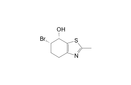 (cis)-6-Bromo-7-hydroxy-2-methyl-4,5,6,7-tetrahydro-benzothiazole