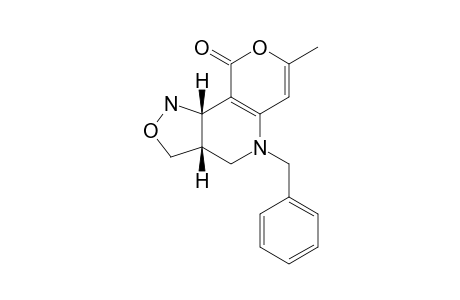 (3AR*,9BR*)-5-BENZYL-7-METHYL-3,3A,4,5,9,9B-HEXAHYDRO-1H-ISOXAZOLO-[3,4-D]-PYRANO-[4,3-B]-PYRIDIN-9-ONE