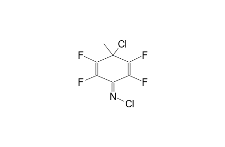 1-CHLOROIMINO-4-CHLORO-4-METHYL-TETRAFLUOROCYCLOHEXADIENE
