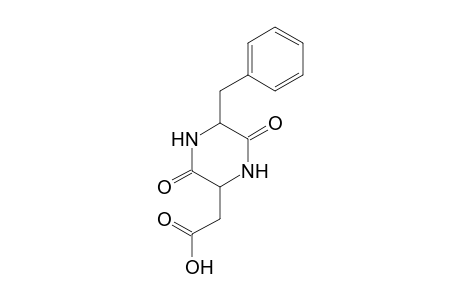 2-(5-benzyl-3,6-diketo-piperazin-2-yl)acetic acid
