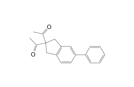 Ethanone, 1,1'-[1,3-dihydro-5-phenyl-2H-inden-2-ylidene]bis-