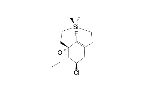 endo-9-Chloro-7-ethoxy-11-fluoro-4,4-dimethyl-4-silabicyclo[5.3.1]undec-1(11)-ene
