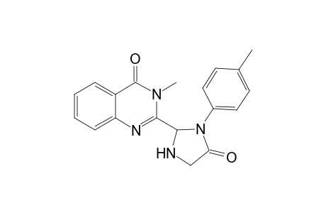 2-(3-Methyl-4-oxo-3H-quinazolin-2-yl)-3-(4-methylphenyl)-4-imidazolididone