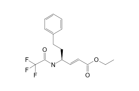 Ethyl (S,E)-6-phenyl-4-(2,2,2-trifluoroacetamido)hex-2-enoate