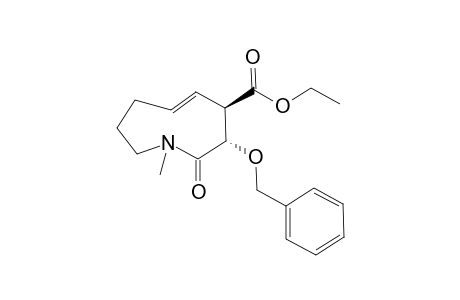 (E)-(3S,4R)-3-Benzyloxy-1-methyl-2-oxo-2,3,4,7,8,9-hexahydro-1H-azonine-4-carboxylic acid ethyl ester