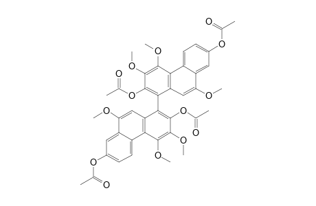 2,2',7,7'-TETRAACETOXY-3,3',4,4',9,9'-HEXAMETHOXY-1,1'-BIPHENANTHRYL