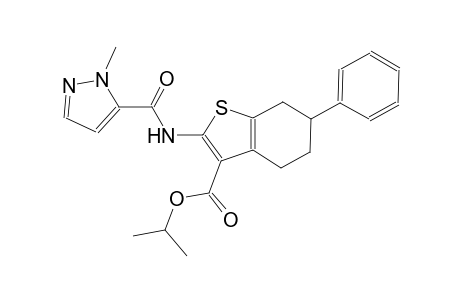 isopropyl 2-{[(1-methyl-1H-pyrazol-5-yl)carbonyl]amino}-6-phenyl-4,5,6,7-tetrahydro-1-benzothiophene-3-carboxylate