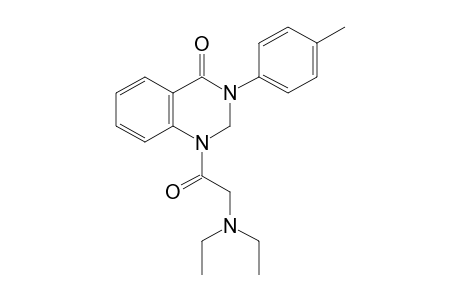 1-[(diethylamino)acetyl]-2,3-dihydro-3-p-tolyl-4(1H)quinazolinone