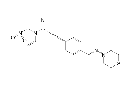 4-{{p-[2-(5-NITRO-2-VINYLIMIDAZOL-2-YL)VINYL]BENZYLIDENE}AMINO}THIOMORPHOLINE