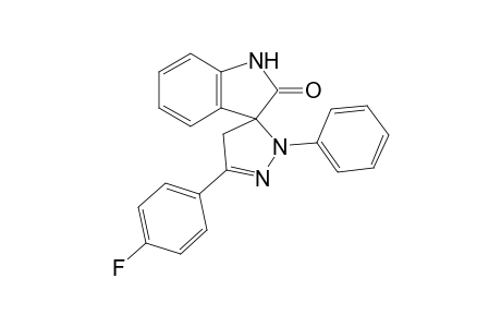 2',4'-Dihydro-5'-(4-fluorophenyl)-2'-phenylspiro[3H-indole-3,3'-[3H]pyrazol]-2(1H)-one