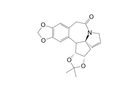 (3A-ALPHA,4AS*,15B-BETA,15C-ALPHA)-(+/-)-3A,10,15B,15C-TETRAHYDRO-2,2-DIMETHYL-7H-[1,3]-DIOXOLO-[4,5-H]-1,3-DIOXOLO-[4,5]-CYCLOPENTA-[1,2-A]-[3]